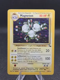 Magneton (Holo) 11/62 Pokemon Fossil - MP - Image 1