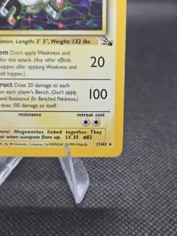 Magneton (Holo) 11/62 Pokemon Fossil - MP - Image 4