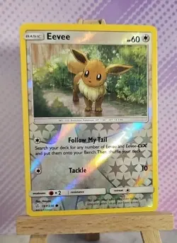 Pokemon TCG: Eevee (Reverse Holo) 167/236 - Cosmic Eclipse - NM Condition - Image 1