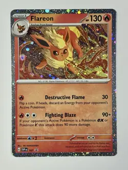 Pokemon TCG - Flareon - SVP 167 - 2025 S&V: Black Star Promo - Cosmo Holo - Image 1