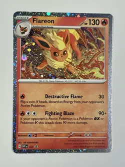 Pokemon TCG - Flareon - SVP 167 - 2025 S&V: Black Star Promo - Cosmo Holo - Image 2