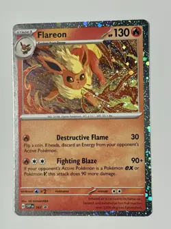 Pokemon TCG - Flareon - SVP 167 - 2025 S&V: Black Star Promo - Cosmo Holo - Image 3