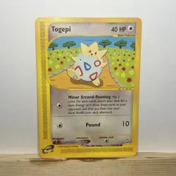 Pokemon TCG Aquapolis Togepi 114/147 Non-Holo MP - Image 1