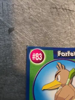 Pokemon Burger King PokeTrivia Non-perforated Farfetch'd #83 - Image 4