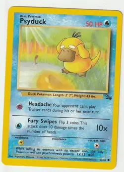 Fossil Pokemon TCG Psyduck #53/62 - Image 1
