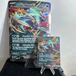 Pokemon TCG JUMBO & Regular Roaring Moon ex SVP Black Star Promos SVP067 - Image 1