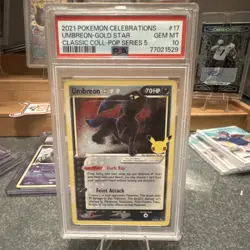Pokemon Umbreon Gold Star 17/17 Celebrations PSA 10 Pop Series 5 Holo - Image 1