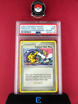 🔥 2006 TROPICAL TIDAL WAVE 🔥 | World Pokemon Promo 036 | PSA 9 MINT | STAFF | - Image 1