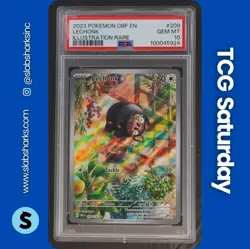 2023 POKEMON SV OBSIDIAN FLAMES - OBF EN #209/197 LECHONK IR PSA 10 - Image 1