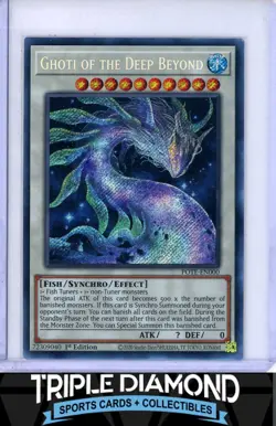 Yu-Gi-Oh! Ghoti of the Deep Beyond POTE-EN000 1st Edition Secret Rare J41 - Image 1