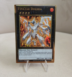 Yugioh MISPRINT Gold Rare White Line Shift Evolzar Dolkka MGED-EN029 1st Ed - Image 1