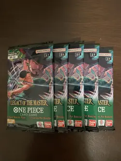 One Piece Legacy Of The Master OP-12 Five 5 Booster Packs Lot English B - Image 1