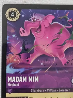 Disney Lorcana Madam Mim - Elephant Super Rare Amethyst Shimmering Skies 44/204 - Image 2