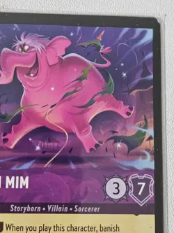 Disney Lorcana Madam Mim - Elephant Super Rare Amethyst Shimmering Skies 44/204 - Image 3