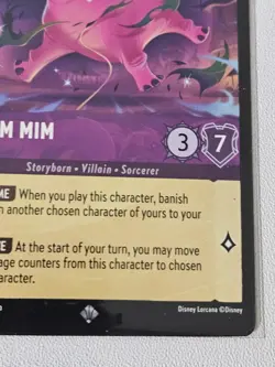 Disney Lorcana Madam Mim - Elephant Super Rare Amethyst Shimmering Skies 44/204 - Image 5