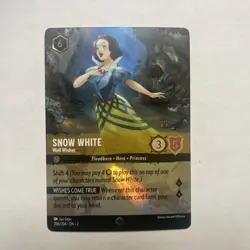 Snow White Well Wisher Enchanted 206/204 Rise of the Floodborn Disney Lorcana NM - Image 1