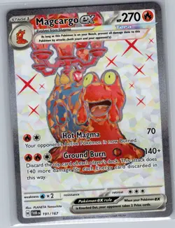 Magcargo ex - 191/167 SV06: Twilight Masquerade - Pokemon Card - NM - Image 1