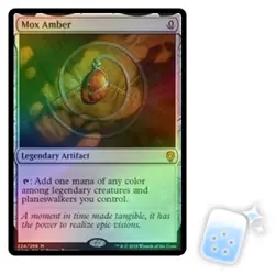 FOIL MOX AMBER Dominaria DOM Magic MTG MINT CARD - Image 1