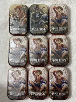 ONE PIECE CARD GAME - Mini TIN PACK Lot Of 9 Tins Set VOL. 2 Art Set - Image 1
