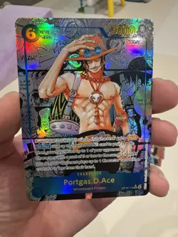 One Piece CCG Portgas D. Ace Op13-119 English Manga Sec AltArt Proxy Custom Card - Image 1