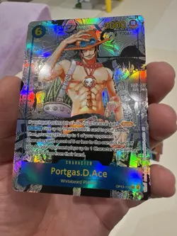 One Piece CCG Portgas D. Ace Op13-119 English Manga Sec AltArt Proxy Custom Card - Image 3