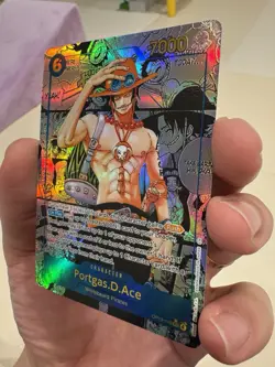 One Piece CCG Portgas D. Ace Op13-119 English Manga Sec AltArt Proxy Custom Card - Image 5