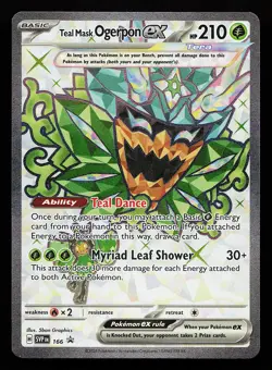 Teal Mask Ogerpon ex 166 Ultra Rare Scarlet & Violet Promo Pokemon Card - Image 1
