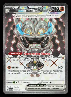 Cornerstone Mask Ogerpon ex 199/167 Ultra Rare Twilight Masquerade Pokemon Card - Image 1