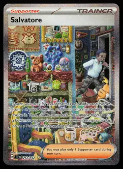 Salvatore 212/162 Holo Special Illustration Rare Temporal Forces Pokemon Card - Image 1