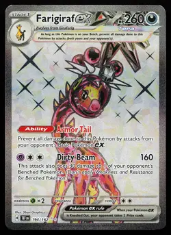Farigiraf ex 194/162 Ultra Rare Temporal Forces Pokemon Card - Image 1