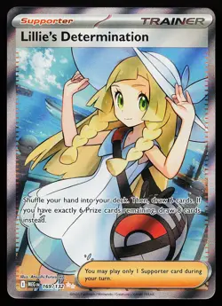 Lillie's Determination 169/132 Ultra Rare Mega Evolution Pokemon Card - Image 1