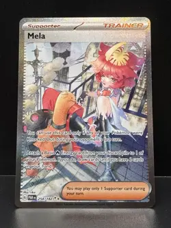 Mela 254/182 Pokemon TCG 2023 Special Illustration Rare Holo Card Paradox Rift - Image 1