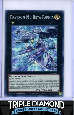 Drytron Mu Beta Fafnir LIOV-EN043 Secret Rare Yu-Gi-Oh Card 1st Edition New J44 - Image 1