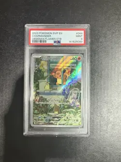 Pokemon TCG Obsidian Flames Charmander Promo Card SVPEN044 PSA 9 - Image 1