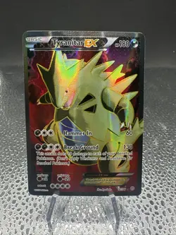 Pokemon TCG Tyranitar-EX Holo Full Art Ultra Rare Card Ancient Origins 91/98 - Image 1