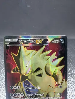 Pokemon TCG Tyranitar-EX Holo Full Art Ultra Rare Card Ancient Origins 91/98 - Image 3