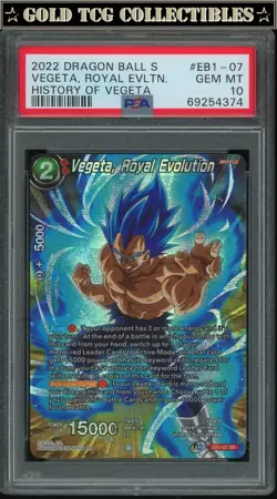 PSA 10 ⭐ Vegeta Royal Evolution History Promo Card Dragon Ball Super DBS DBZ - Image 1