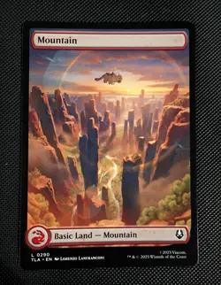 Mountain (Full Art) | MTG TLA | Appa Stone Pillars Basic Land Red Mana | NEW NM - Image 1