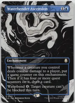 MTG Waterbender Ascension Borderless Normal NM Avatar Last Airbender Magic 310 - Image 1