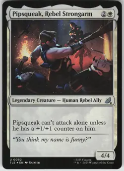 MTG Pipsqueak, Rebel Strongarm Foil NM Avatar: The Last Airbender: Magic 82 - Image 1