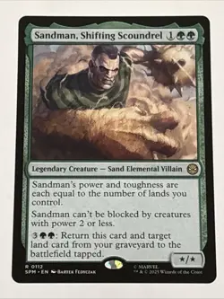 MTG Universes Beyond: Spider-man Sandman, Shifting Scoundrel 0112 NM Rare - Image 1