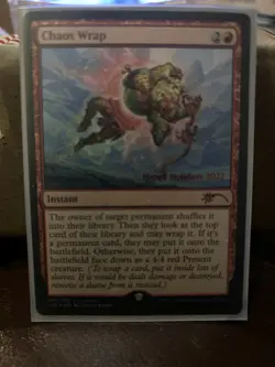 2022 MTG Chaos Wrap - Happy Holidays Foil Promo - Image 1