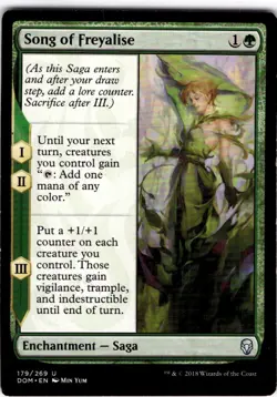 MTG Song of Freyalise Dominaria Uncommon #179 - Image 1