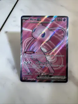 Pokemon Mew EX TCG Full Art Ultra Rare Holo Card 193/165 Scarlet & Violet 151 - Image 1