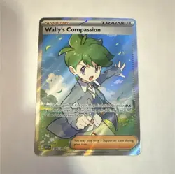 Pokemon Wally's Compassion Full Art Ultra Rare Holo 176/132 Trainer Me01 - Image 1