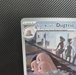 Pokemon TCG Team Rocket's Dugtrio 239/217 SV08 Rare Holo Stage 1 100HP - Image 2