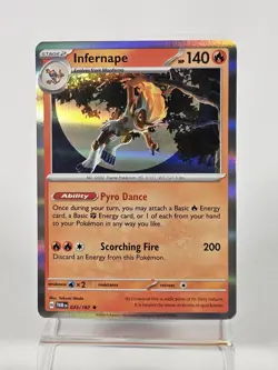 Pokemon Scarlet & Violet Twilight Masquerade INFERNAPE 033/167 Holo Rare - Image 1