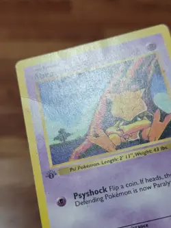 PL! - Pokemon TCG Abra Base Set 43/102 Regular 1st Edition Common - Image 2