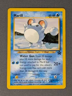 Pokemon Card - Marill #29 WoTC Black Star Promo LP+ - Image 1
