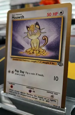 Meowth - 56/64 - Jungle Set - Gold Border US Promo - Pokemon Card NM/LP - Image 2